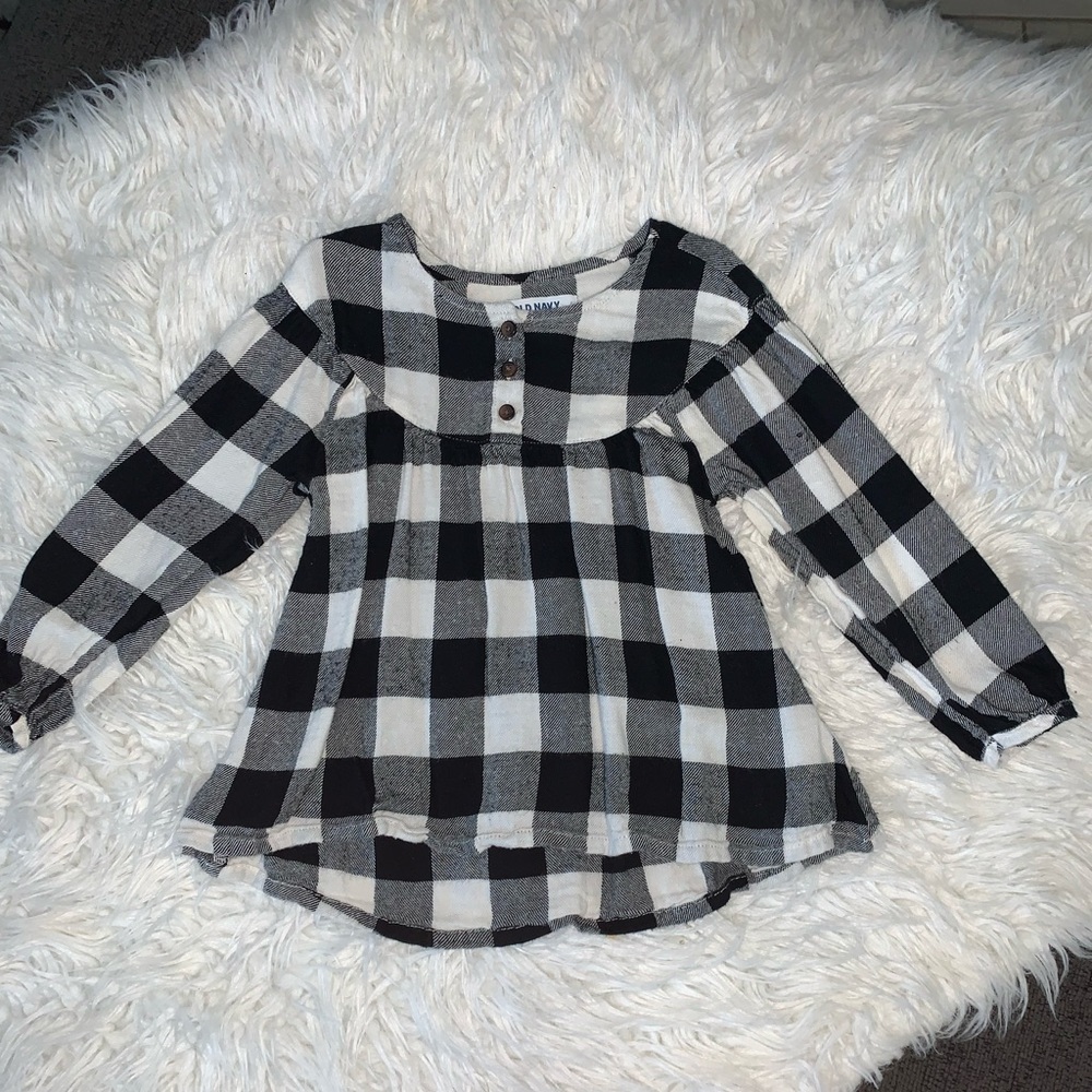 Girl plaid long sleeve shirt size 4